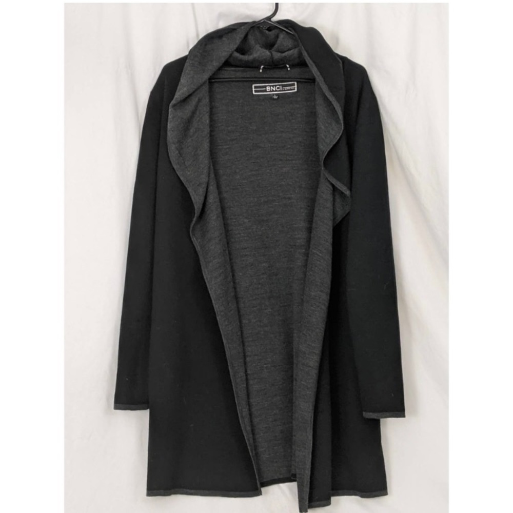 Black & Gray Sweater Cardigan